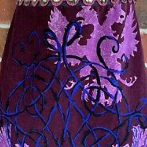 Free People Velvet/cotton BOHO dress - Picture 13 of 13